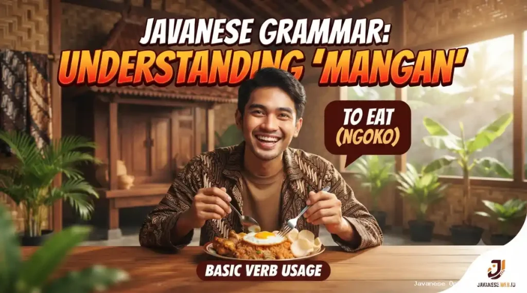 Javanese Grammar: Understanding “Mangan” and Basic Verb Usage