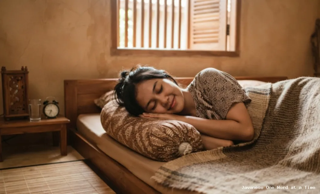 Javanese Grammar: Understanding the Word “Turu” and How It Works in Sentences