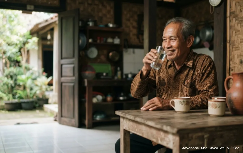 Ngombe in Javanese Grammar: How to Use “Drink” in Natural Javanese Sentences