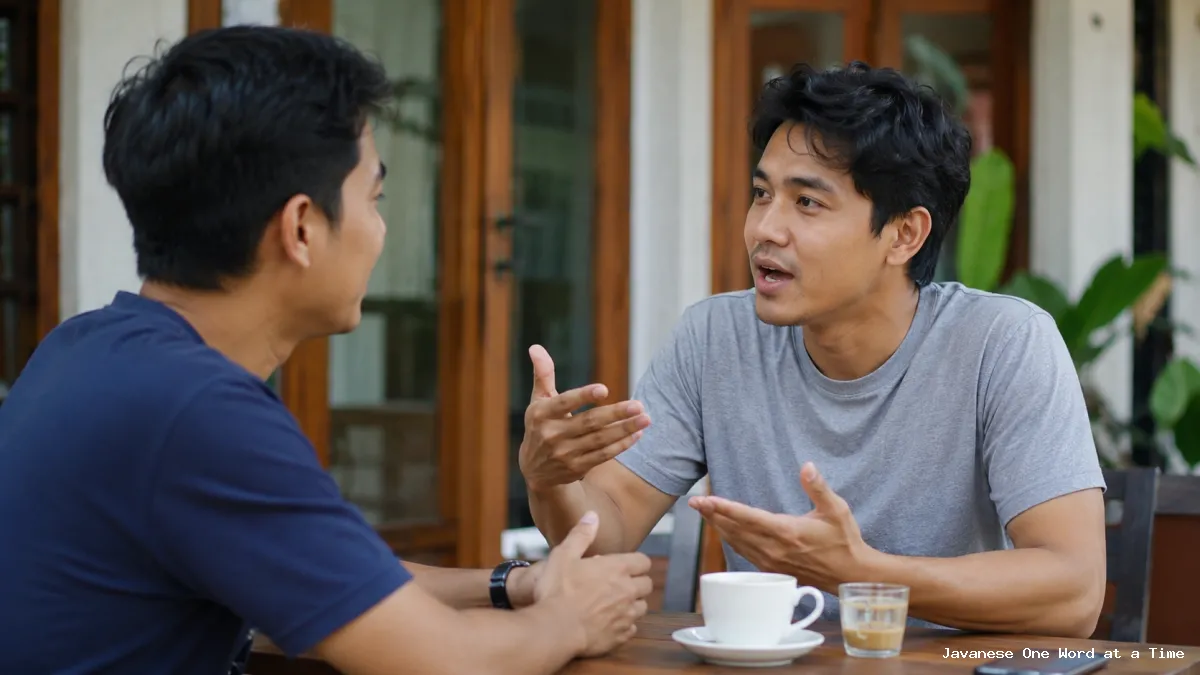 Ngomong: Understanding a Common Javanese Word for Speaking and Talking