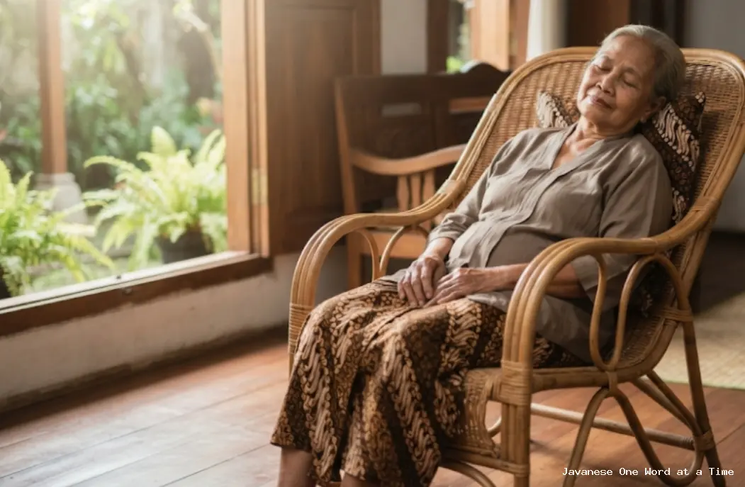 Turu in Javanese: Understanding “Sleep” in Language and Culture