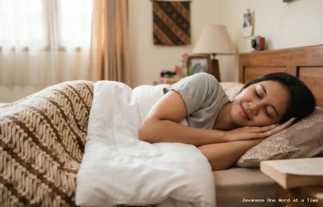 What Does “Turu” Mean in Javanese? A Guide to Saying Sleep